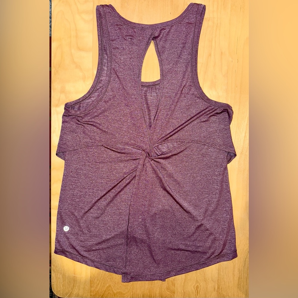 Lululemon Hold & Let Flow Tank in Heathered Black Cherry 🖤🍒 - Picture 8 of 14